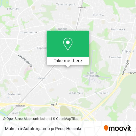 Malmin a-Autokorjaamo ja Pesu map