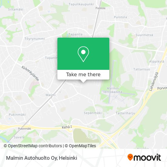 Malmin Autohuolto Oy map