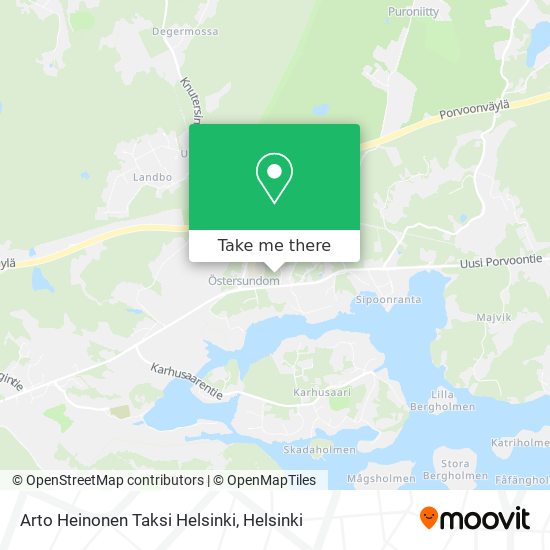 Arto Heinonen Taksi Helsinki map