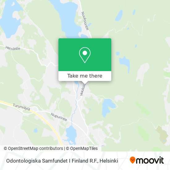 Odontologiska Samfundet I Finland R.F. map