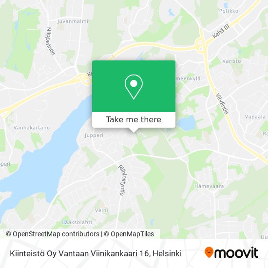 Kiinteistö Oy Vantaan Viinikankaari 16 map