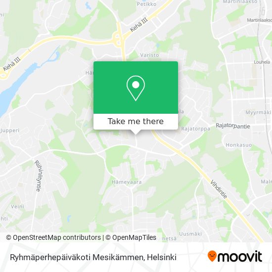 Ryhmäperhepäiväkoti Mesikämmen map