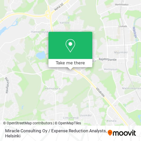 Miracle Consulting Oy / Expense Reduction Analysts map