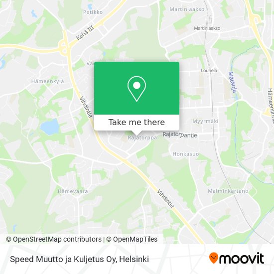 Speed Muutto ja Kuljetus Oy map