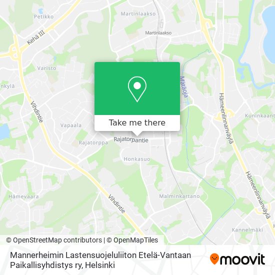 Mannerheimin Lastensuojeluliiton Etelä-Vantaan Paikallisyhdistys ry map
