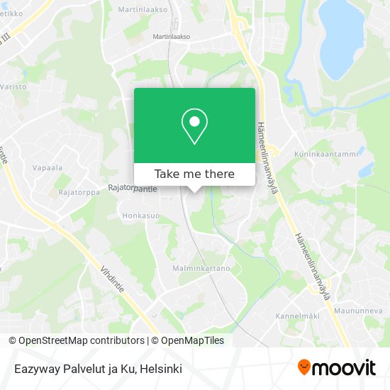 Eazyway Palvelut ja Ku map