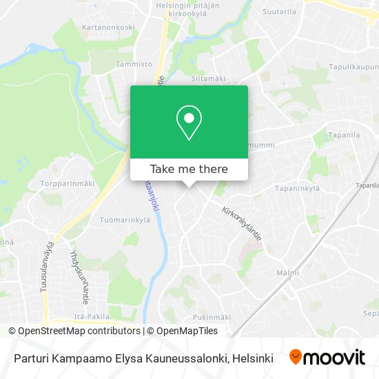 Parturi Kampaamo Elysa Kauneussalonki map