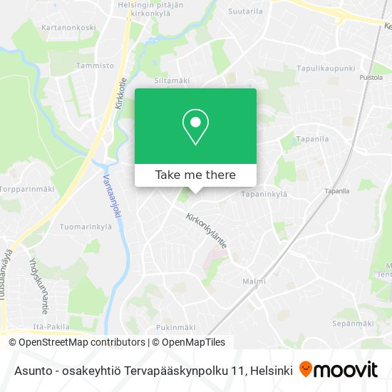 Asunto - osakeyhtiö Tervapääskynpolku 11 map