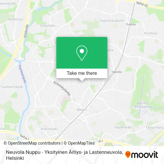 Neuvola Nuppu - Yksityinen Äitiys- ja Lastenneuvola map