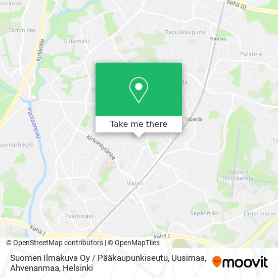 Suomen Ilmakuva Oy / Pääkaupunkiseutu, Uusimaa, Ahvenanmaa map