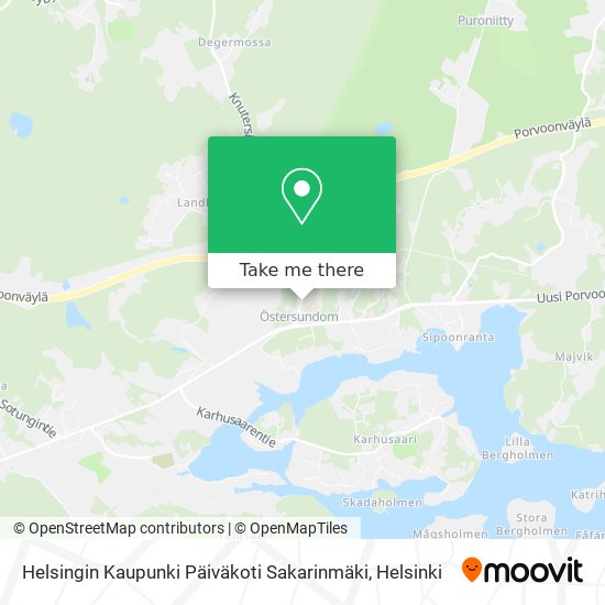 Helsingin Kaupunki Päiväkoti Sakarinmäki map