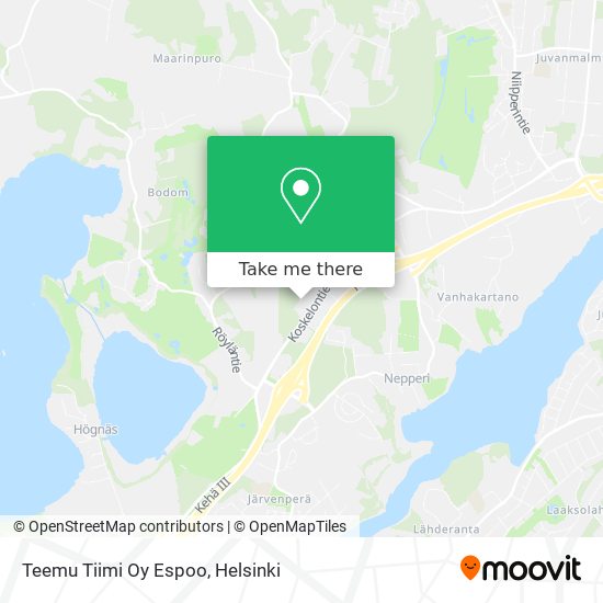 Teemu Tiimi Oy Espoo map