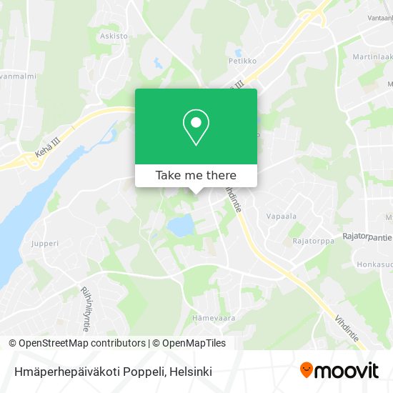 Hmäperhepäiväkoti Poppeli map