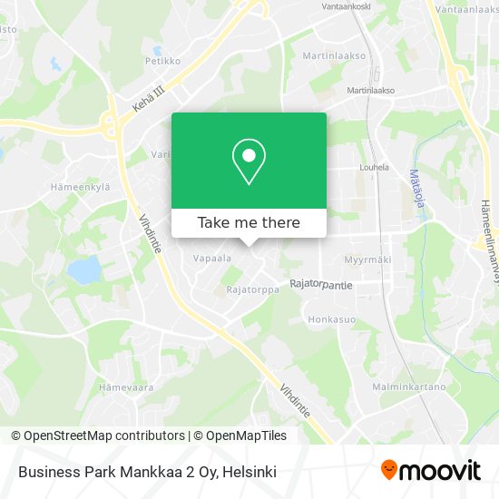Business Park Mankkaa 2 Oy map