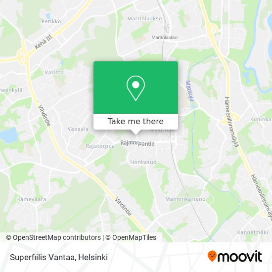 Superfiilis Vantaa map