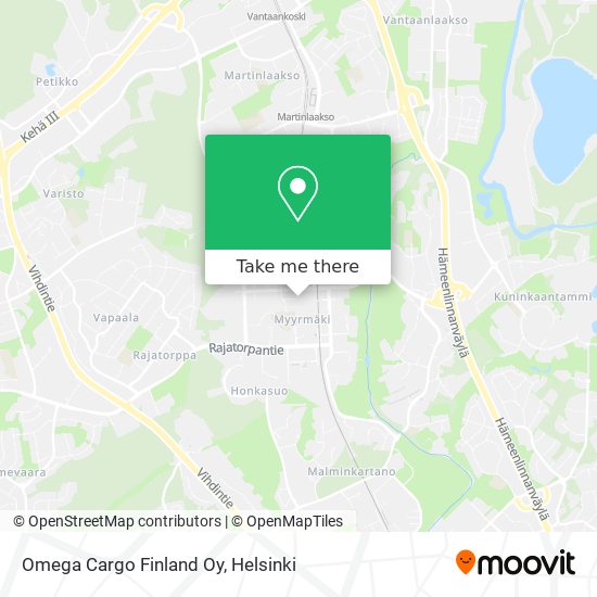 Omega Cargo Finland Oy map