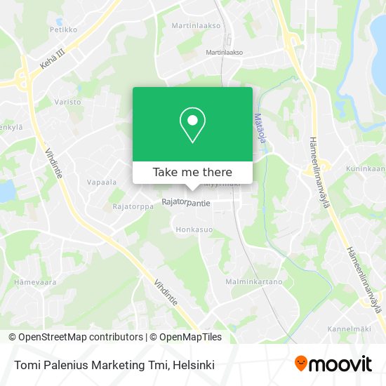 Tomi Palenius Marketing Tmi map