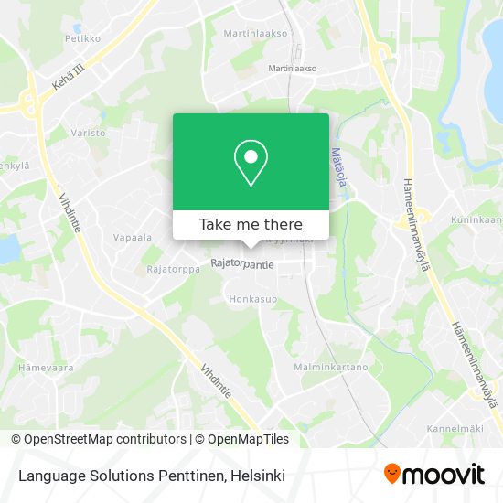 Language Solutions Penttinen map