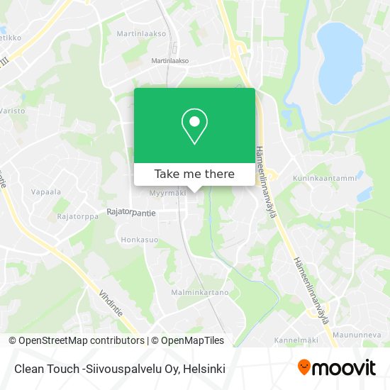 Clean Touch -Siivouspalvelu Oy map