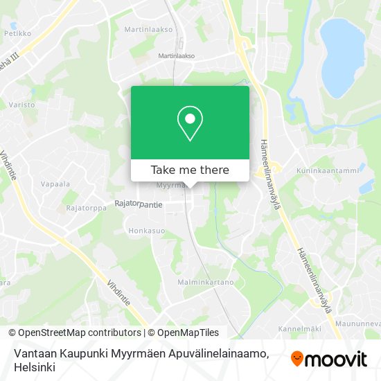 Vantaan Kaupunki Myyrmäen Apuvälinelainaamo map