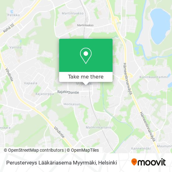 Perusterveys Lääkäriasema Myyrmäki map