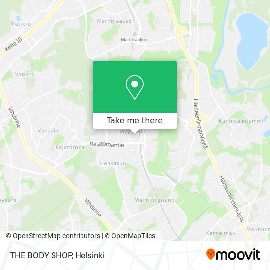 THE BODY SHOP map