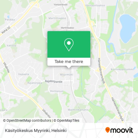 Käsityökeskus Myyrinki map