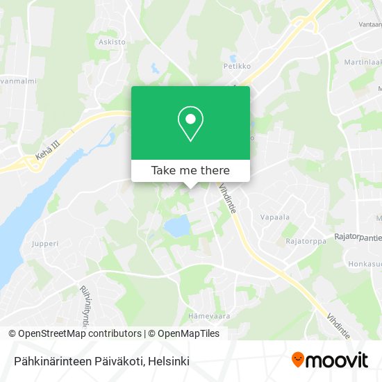 Pähkinärinteen Päiväkoti map