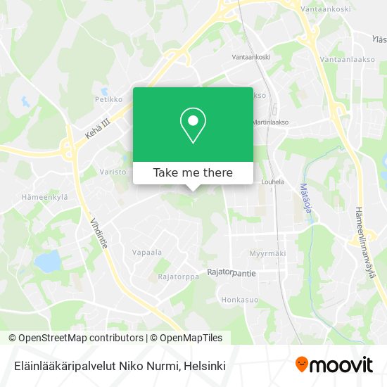 Eläinlääkäripalvelut Niko Nurmi map