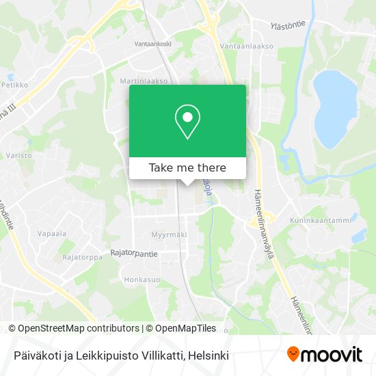 Päiväkoti ja Leikkipuisto Villikatti map