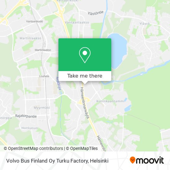 Volvo Bus Finland Oy Turku Factory map