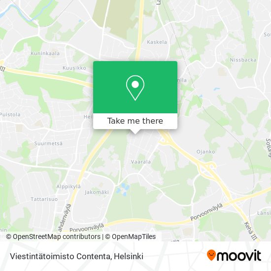 Viestintätoimisto Contenta map