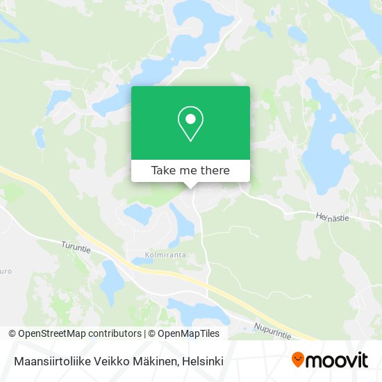 Maansiirtoliike Veikko Mäkinen map