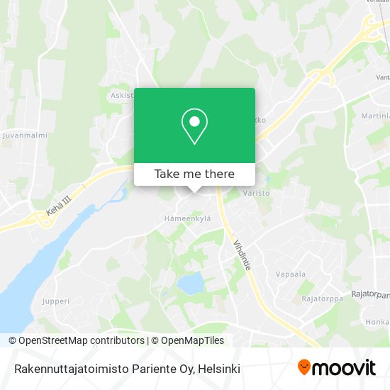 Rakennuttajatoimisto Pariente Oy map