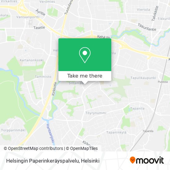 Helsingin Paperinkeräyspalvelu map