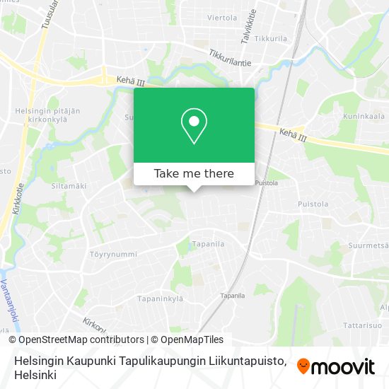 Helsingin Kaupunki Tapulikaupungin Liikuntapuisto map