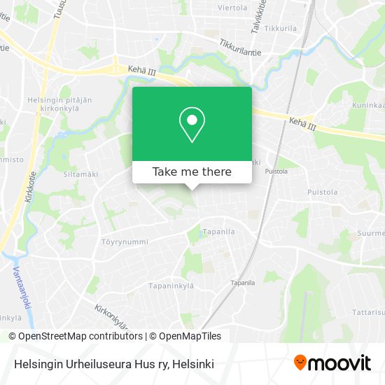 Helsingin Urheiluseura Hus ry map