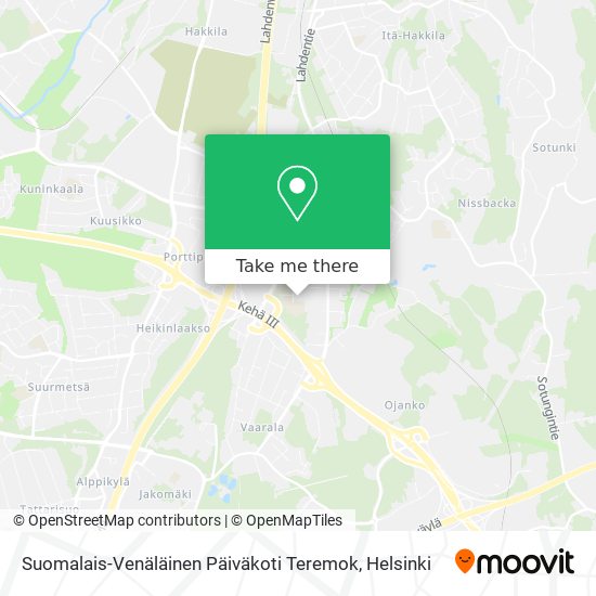 Suomalais-Venäläinen Päiväkoti Teremok map