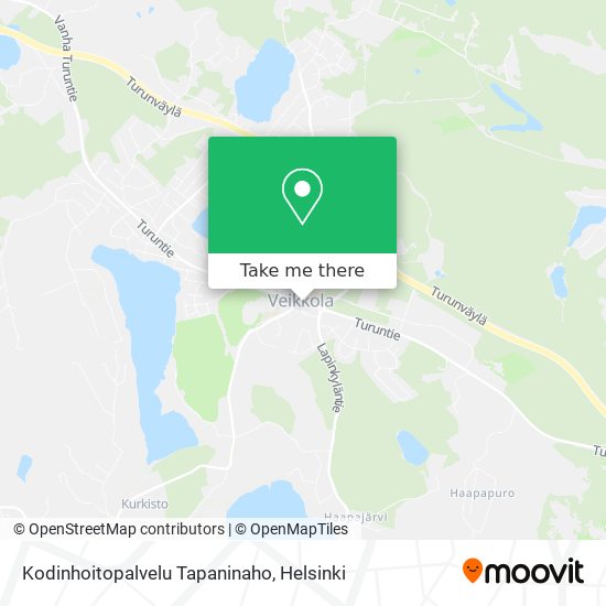 Kodinhoitopalvelu Tapaninaho map