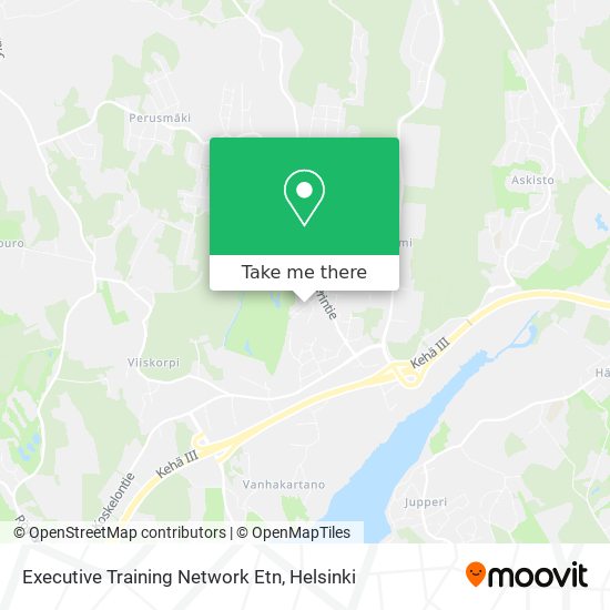 Executive Training Network Etn map