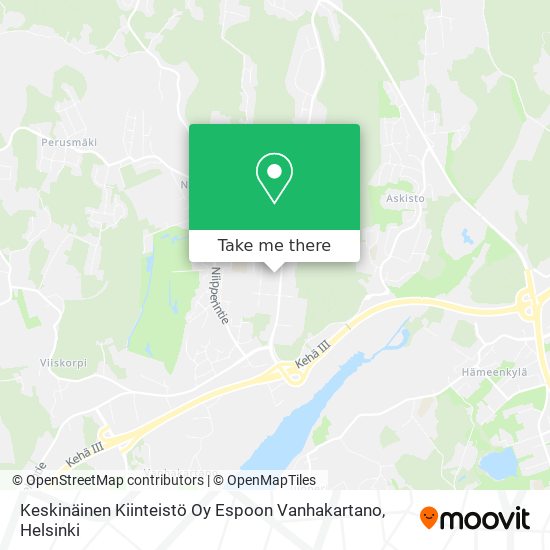 Keskinäinen Kiinteistö Oy Espoon Vanhakartano map