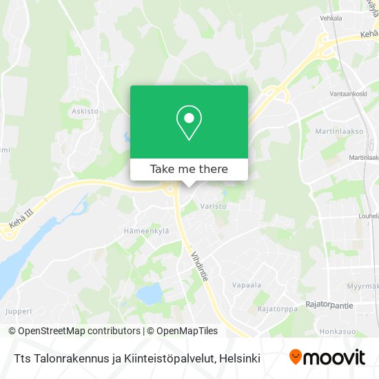 Tts Talonrakennus ja Kiinteistöpalvelut map