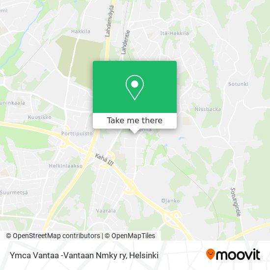 Ymca Vantaa -Vantaan Nmky ry map