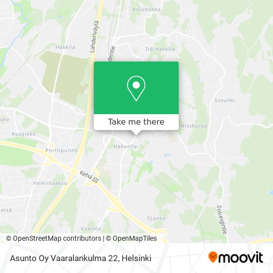 Asunto Oy Vaaralankulma 22 map