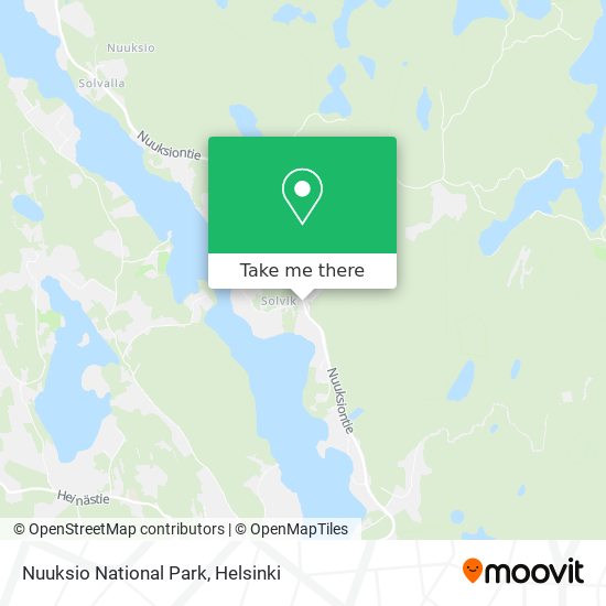 Nuuksio National Park map
