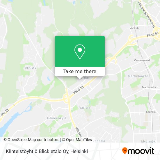 Kiinteistöyhtiö Blickletalo Oy map