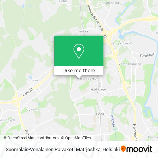 Suomalais-Venäläinen Päiväkoti Matrjoshka map