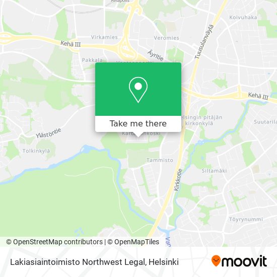 Lakiasiaintoimisto Northwest Legal map