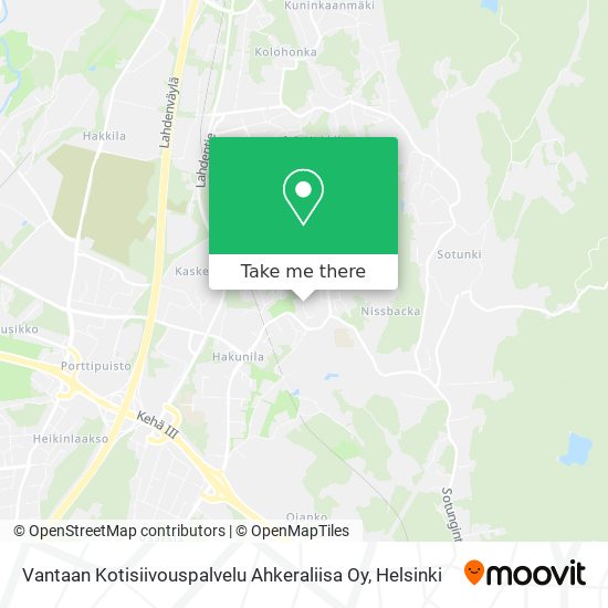 Vantaan Kotisiivouspalvelu Ahkeraliisa Oy map