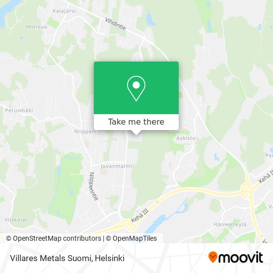 Villares Metals Suomi map